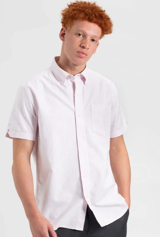 Brighton Oxford Shirt - Pink Bengal Stripe