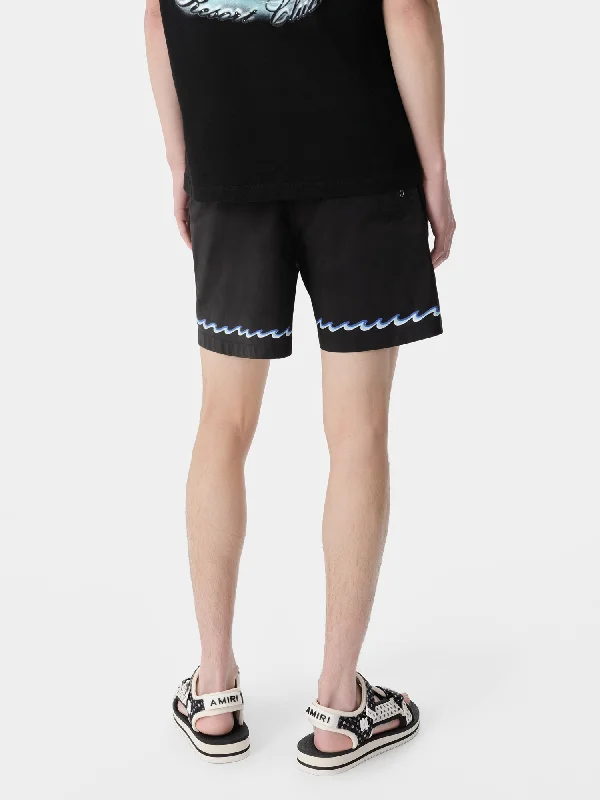 AMIRI WAVE SWIM TRUNK - Black