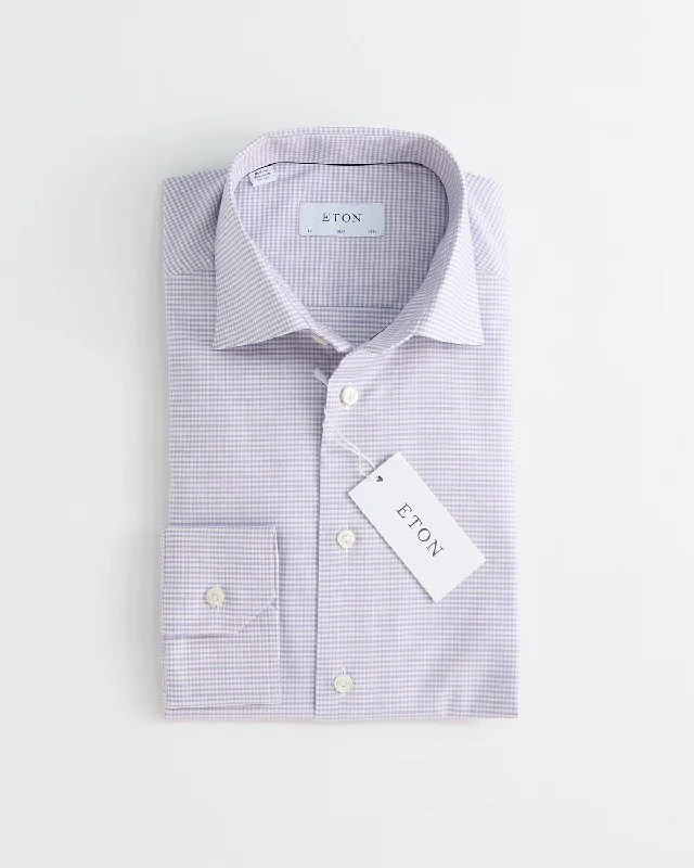 Micro Check Slim Shirt