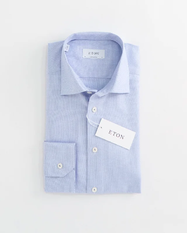 Semi Solid Twill Contemporary Shirt